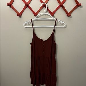 Maroon Casual Dress